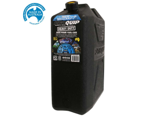 Jerrycan carburant - plastique noir - Format US 20L - avec bec verseur amovible