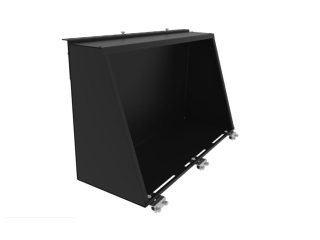 Compartiment latéral intérieur universel 1250mm noir pour hardtop Alu-Cab