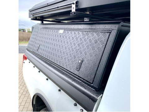 Hardtop Explorer noir strié Mitsubishi L200 - Fiat Fullback 2016+ double cabine Alu-Cab