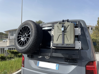 Porte roue - porte tout sur hayon pour Volkswagen Transporter T6 N4-Offroad