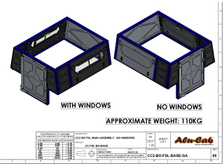 ModCAP Base pour benne 6.5' Alu-Cab