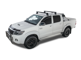 Kit 2 barres de toit Heavy Duty noire 1375mm série 2500 Toyota Hilux Vigo 2005-2015