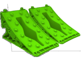 Cales de roue Wheel Chock verte Tred - La paire